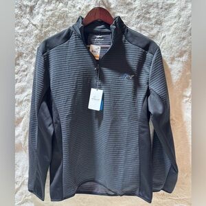 Greg Norman Attack life Mens Colorblock Long Sleeves 1/4 Zip Pullover Small NWT
